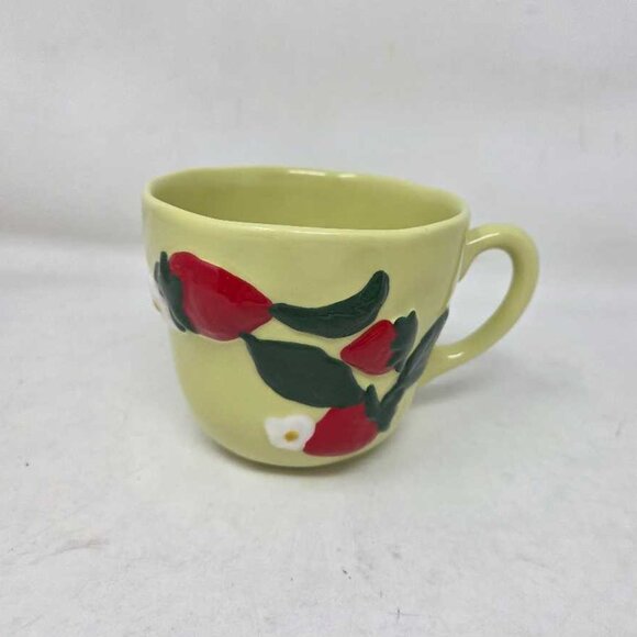 New Anthropologie Foster Icon strawberry stonewear mug - Picture 2 of 8